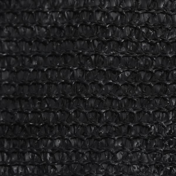 Sonnensegel 160 g/m² Schwarz 2,5x2,5x3,5 m HDPE