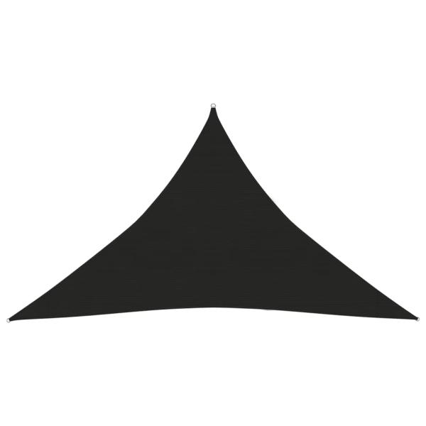 Sonnensegel 160 g/m² Schwarz 2,5x2,5x3,5 m HDPE