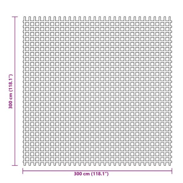 Zeltteppich Grün 3x3 m