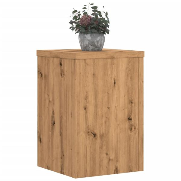 Pflanzenständer 2 Stk. Artisan-Eiche 20x20x30 cm Holzwerkstoff