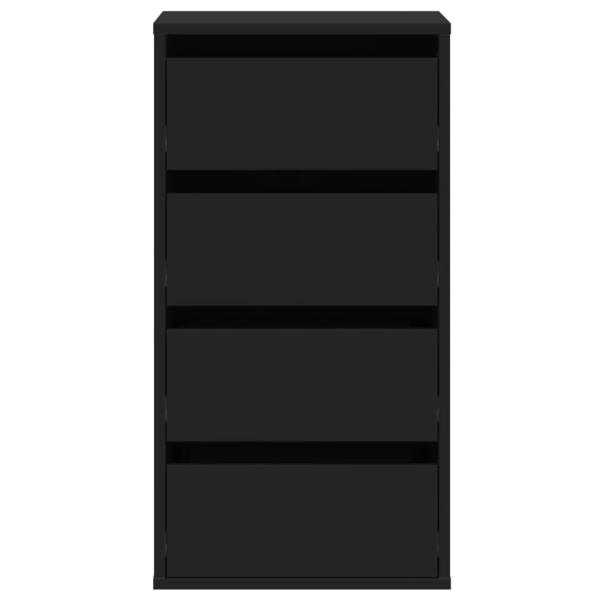 Kommode Schwarz 40x41x76 cm Holzwerkstoff
