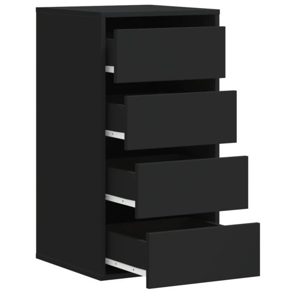 Kommode Schwarz 40x41x76 cm Holzwerkstoff