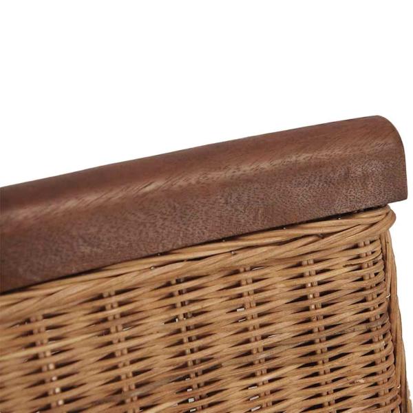 Esszimmerstühle 2 Stk. Braun Natur Rattan