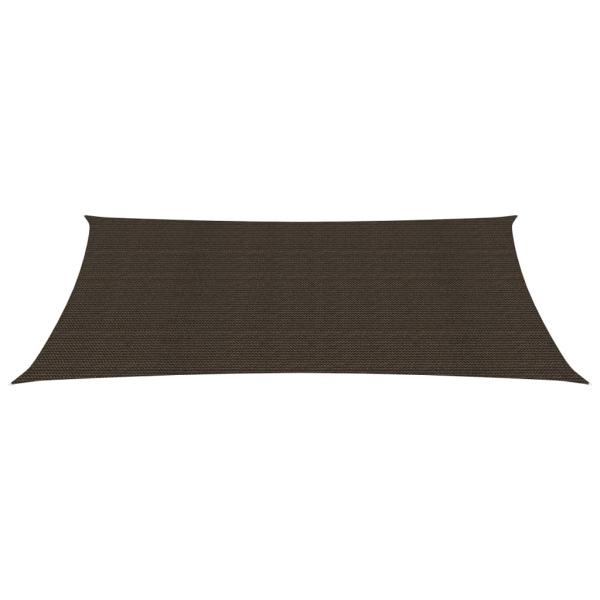 Sonnensegel 160 g/m² Braun 4x6 m HDPE