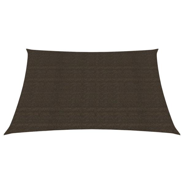 Sonnensegel 160 g/m² Braun 6x6 m HDPE