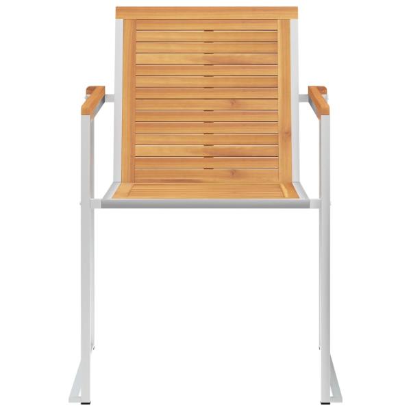 Gartenstühle 8 Stk. mit Kissen Massivholz Teak