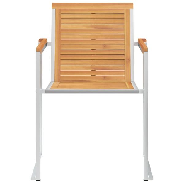 Gartenstühle 8 Stk. mit Kissen Massivholz Teak