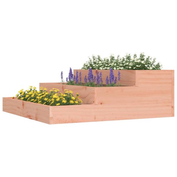 Pflanzkübel 78x78x27 cm Massivholz Douglasie