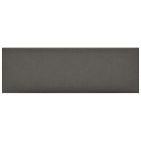 Wandpaneele 12 Stk. Grau 90x30 cm Kunstleder 3,24 m²