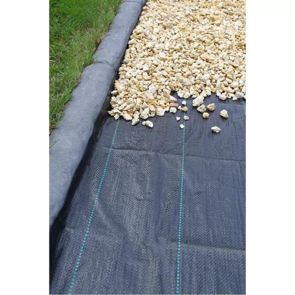 Nature Unkrautschutz-Bodengewebe 5,2×5 m Schwarz