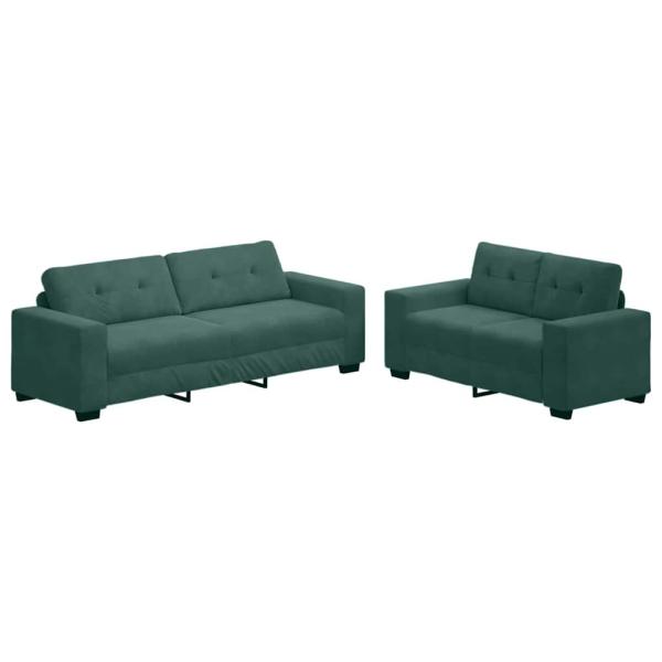 Set aus 2 Taupe Stoff Mittel Verstellbare Armlehnen Sofa