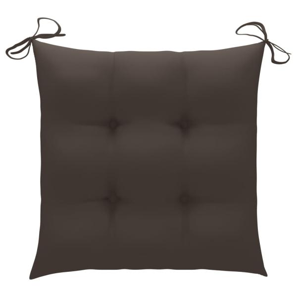 Stuhlkissen 6 Stk. Taupe 50x50x7 cm Oxford-Gewebe
