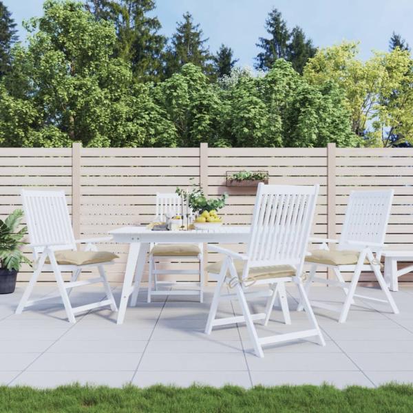 ARDEBO.de - Stuhlkissen 4 Stk. Beige 50x50x7 cm Oxford-Gewebe