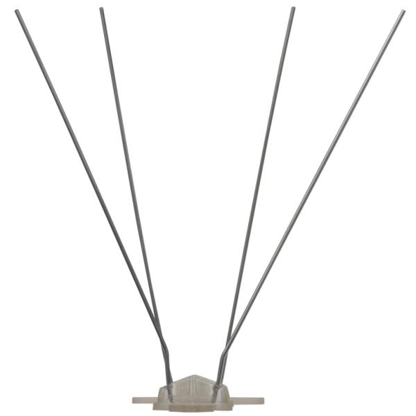 6-tlg. Vogelabwehr-Spikes-Set 3 m Kunststoff 4-reihig