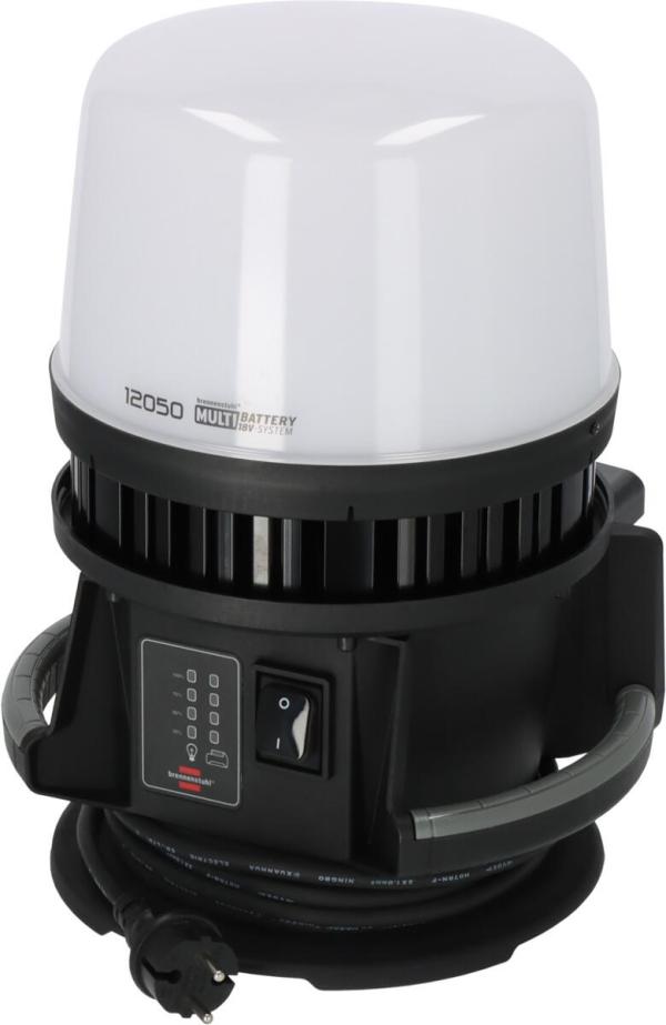 ARDEBO.de Brennenstuhl Hybrid 12050 MH Multi Battery LED 360° Baustrahler, 12000lm, IP54, schwarz (1173700003)