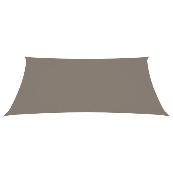 Sonnensegel Oxford-Gewebe Rechteckig 3,5x5 m Taupe
