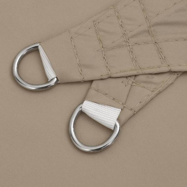 Sonnensegel Oxford-Gewebe Rechteckig 3,5x5 m Taupe