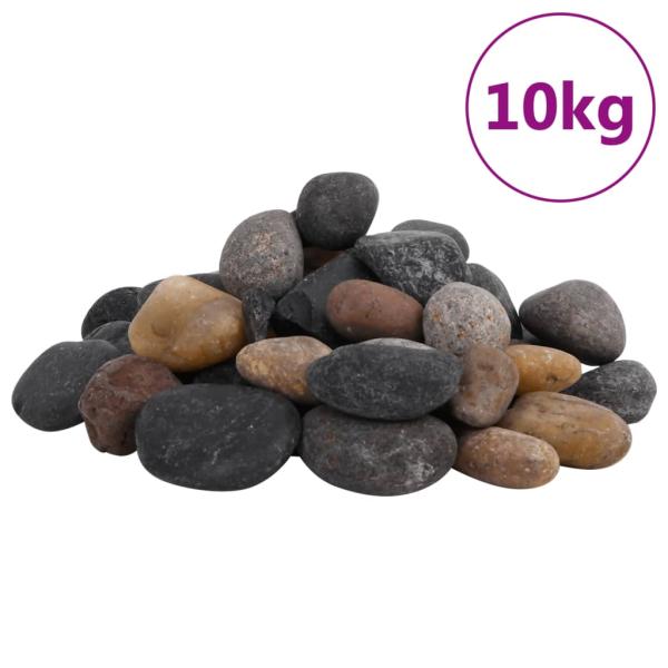 ARDEBO.de - Polierte Kiesel 10 kg Mehrfarbig 5-8 cm