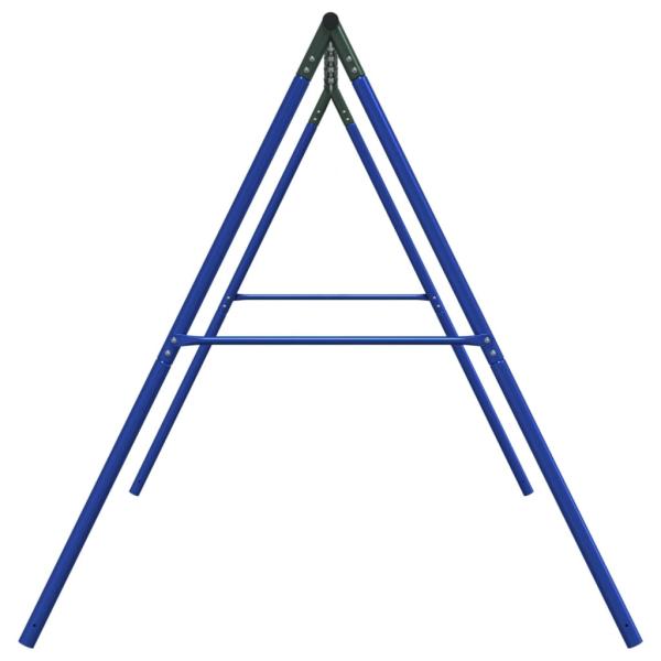 Schaukelgestell mit 8 Haken Blau Stahl