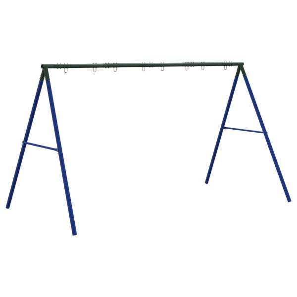 Schaukelgestell mit 8 Haken Blau Stahl