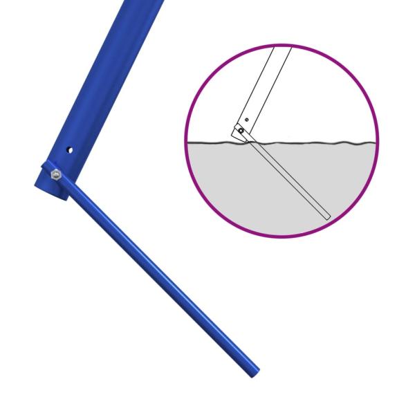 Schaukelgestell mit 8 Haken Blau Stahl