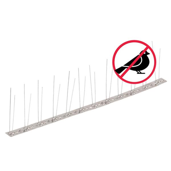 6-tlg. Taubenabwehr Spikes-Set Edelstahl 3 m 2-reihig