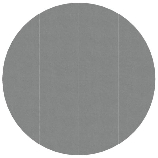Pool-Bodentuch Hellgrau Ø428 cm Polyester Geotextil