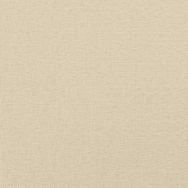Bettgestell ohne Matratze Creme 200x200 cm Stoff
