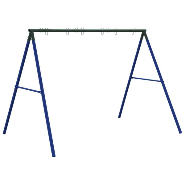 Schaukelgestell mit 6 Haken Blau Stahl