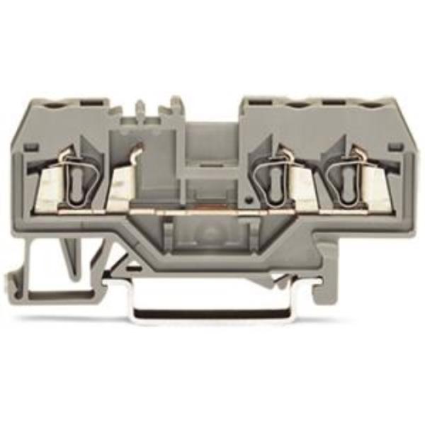 WAGO Kontakttechnik 3-Leiter-Durchgangsklemme 2.5 mm² grau (100 ST)