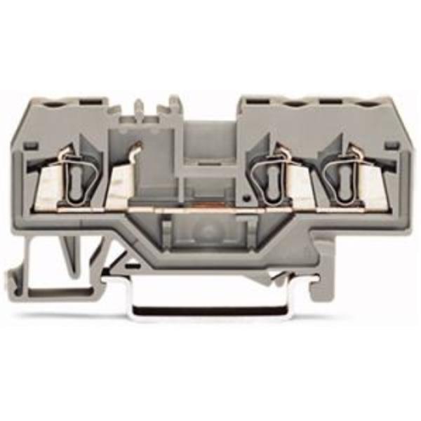 WAGO Kontakttechnik 3-Leiter-Durchgangsklemme 2.5 mm² grau (100 ST)