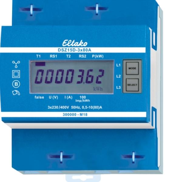 ARDEBO.de - Drehstromzähler elektr.3x80A m.Display.MID geeicht