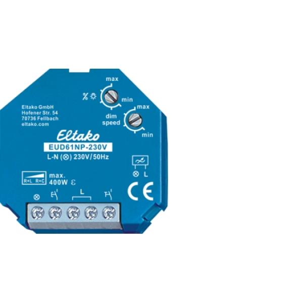 Eltako UP-Universaldimmer, 400 Watt benötigt keinen Neutralleiter
