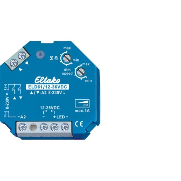 Eltako LED-Dimmschalter 12-36V DC Power MOSFET für LED-Lampen