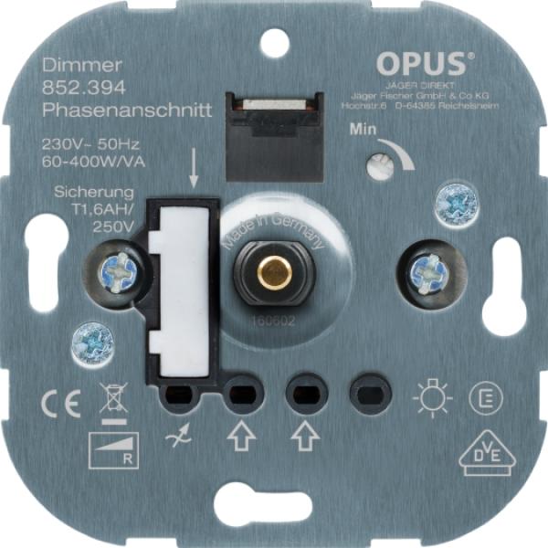ARDEBO.de - elektron. Glühlampen-Dimmer 60-800W, 230V,50Hz, Steckkl.