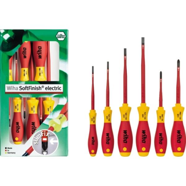 WIHA VDE-Schr.dr., slimFIX-Set SoftFinish electric Set