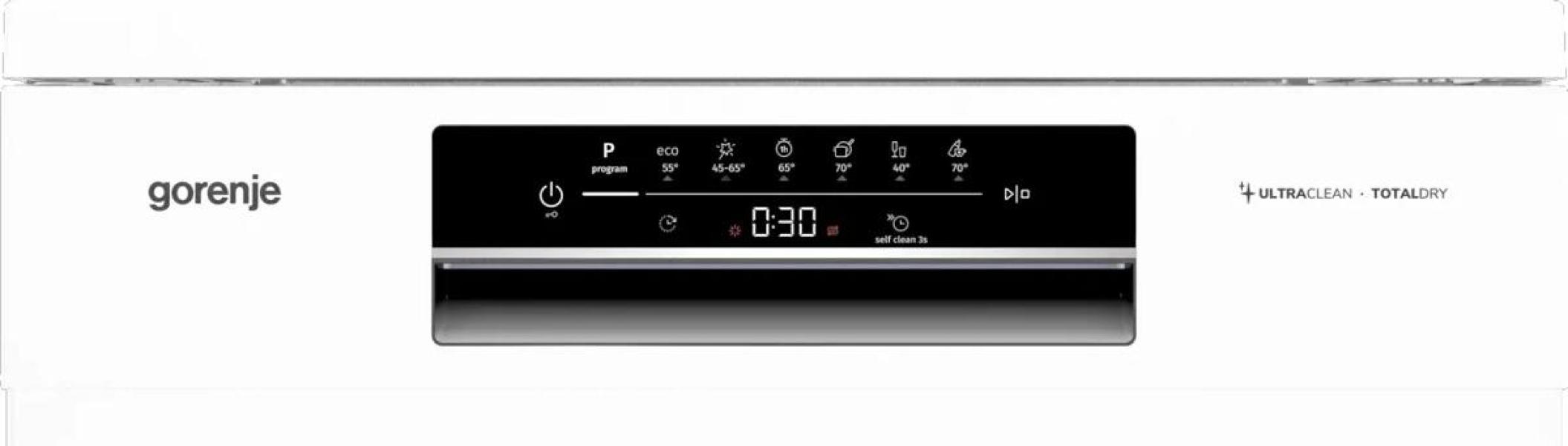 Gorenje GS643C90W Standgeschirrspüler, 60 cm breit, 16 Maßgedecke, Startzeitvorwahl, FlexUse, TotalDry, weiß