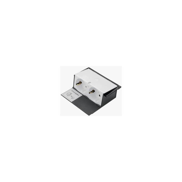 ARDEBO.de Hager GBES29010 Gerätebecher Steckdose 2-fach, reinweiß