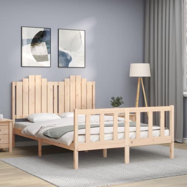 ARDEBO.de - Massivholzbett ohne Matratze 140x190 cm Kiefernholz
