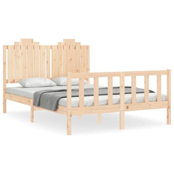 Massivholzbett ohne Matratze 140x190 cm Kiefernholz