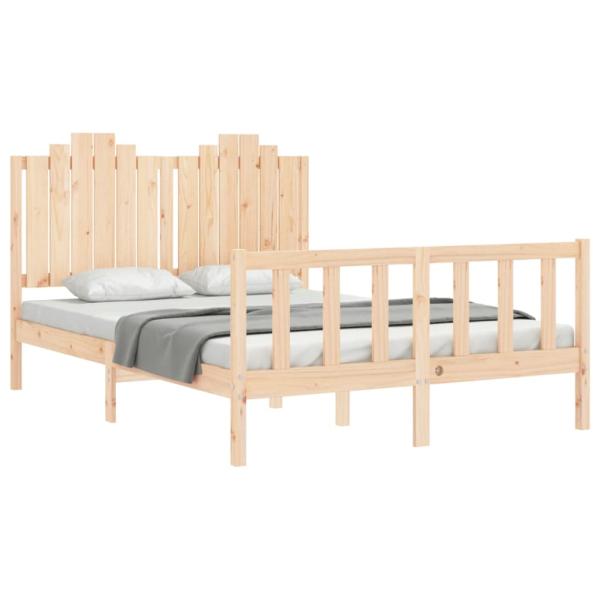 Massivholzbett ohne Matratze 140x190 cm Kiefernholz