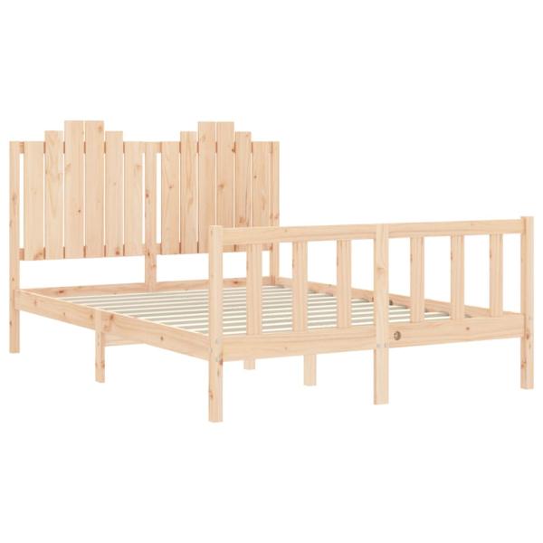 Massivholzbett ohne Matratze 140x190 cm Kiefernholz