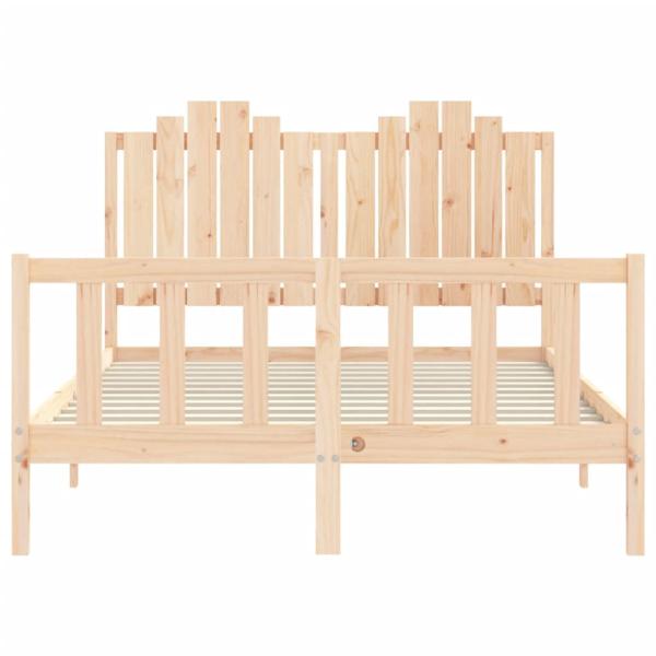 Massivholzbett ohne Matratze 140x190 cm Kiefernholz