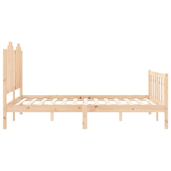 Massivholzbett ohne Matratze 140x190 cm Kiefernholz
