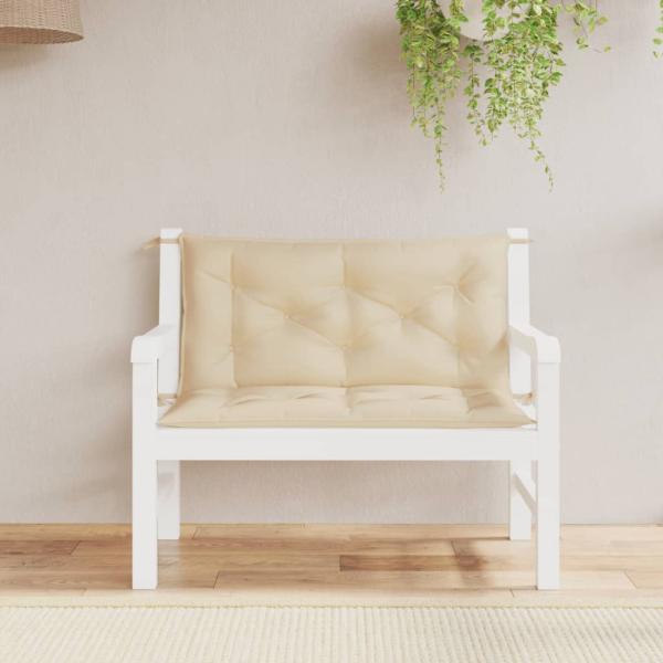 ARDEBO.de - Gartenbank-Auflage Beige 100x(50+50)x7 cm Oxford-Gewebe