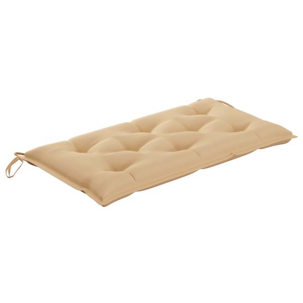 Gartenbank-Auflage Beige 100x(50+50)x7 cm Oxford-Gewebe