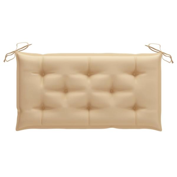 Gartenbank-Auflage Beige 100x(50+50)x7 cm Oxford-Gewebe