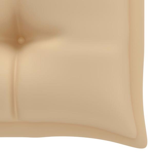 Gartenbank-Auflage Beige 100x(50+50)x7 cm Oxford-Gewebe