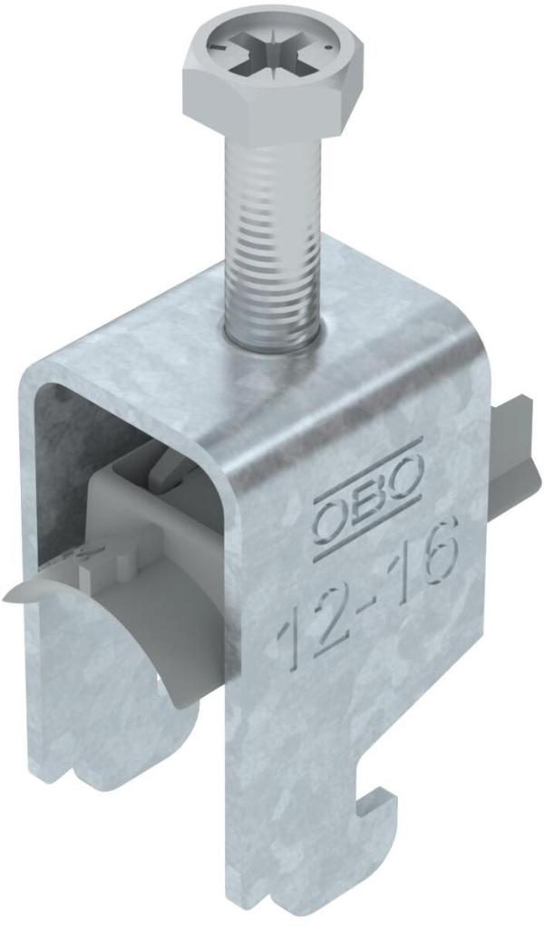 ARDEBO.de OBO Bettermann BS-N1-K-16 FT Bügelschelle 2056 N-Fuß, 1-fach, 12-16mm, tauchfeuerverzinkt (1187208)