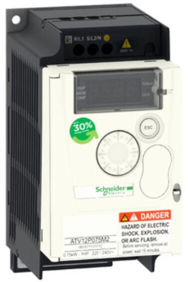 ARDEBO.de Schneider Electric 1ph 200V 0,75kW Kühlkörper TB (ATV12P075M2)